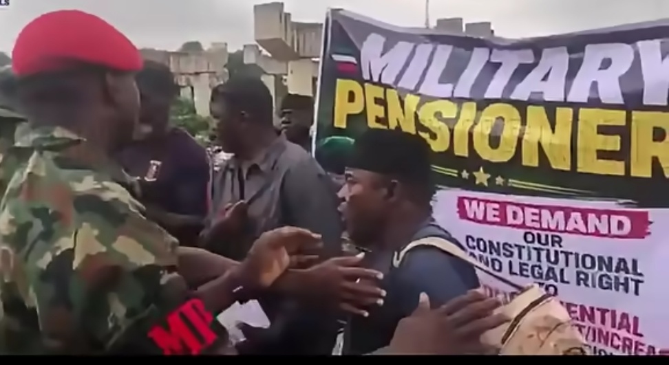 Tight Security as Military Veterans Protest at Defence Ministry