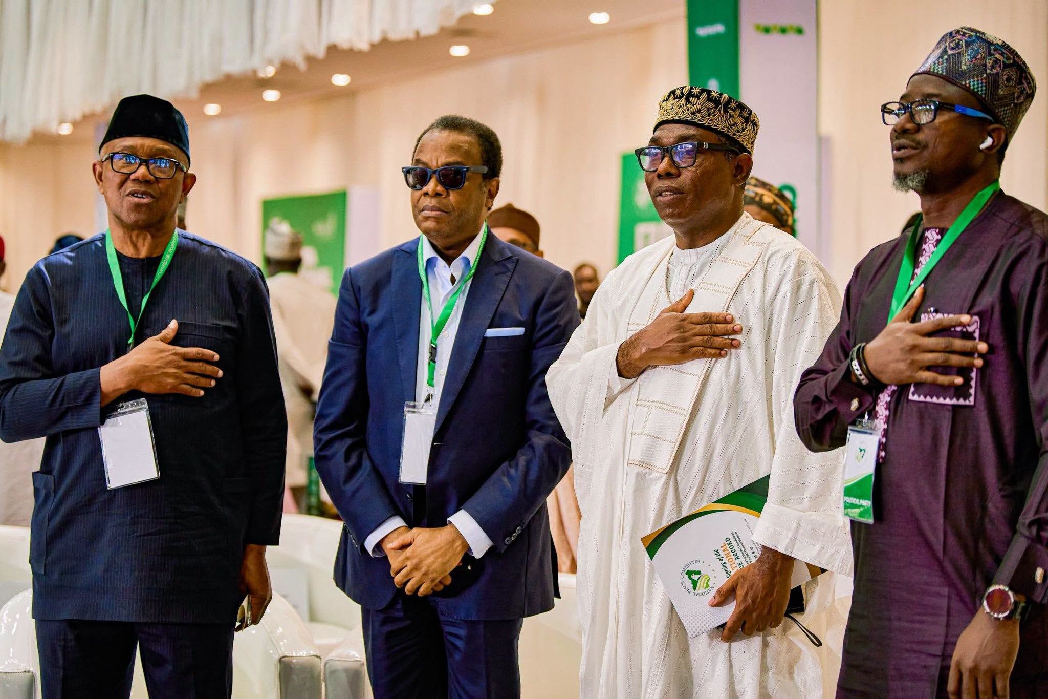 2027: Atiku Absent As Tinubu, Obi, Others Sign 2027 Peace Accord