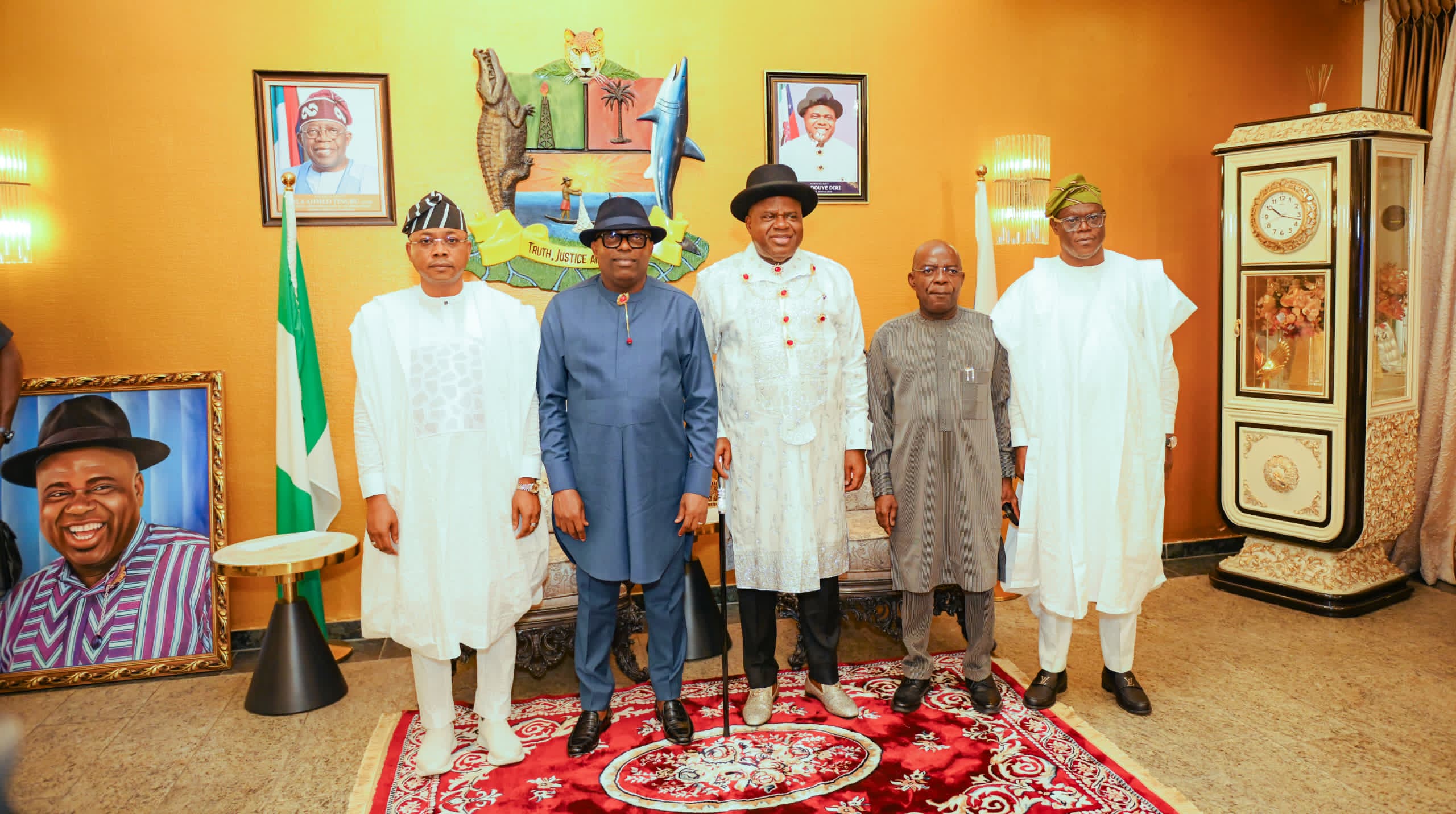 Govs Fubara, Otti, Ododo Join Diri as Daughter Weds in Yenagoa