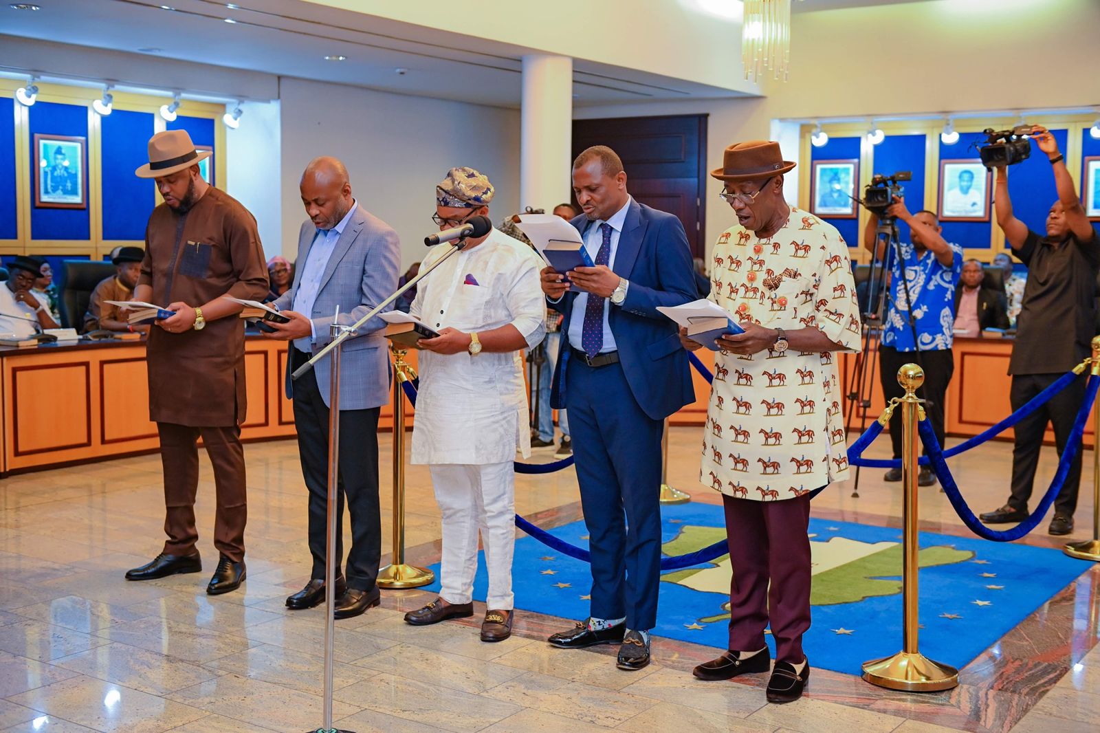 Gov. Fubara Swears in Five Commissioners, Demands Results