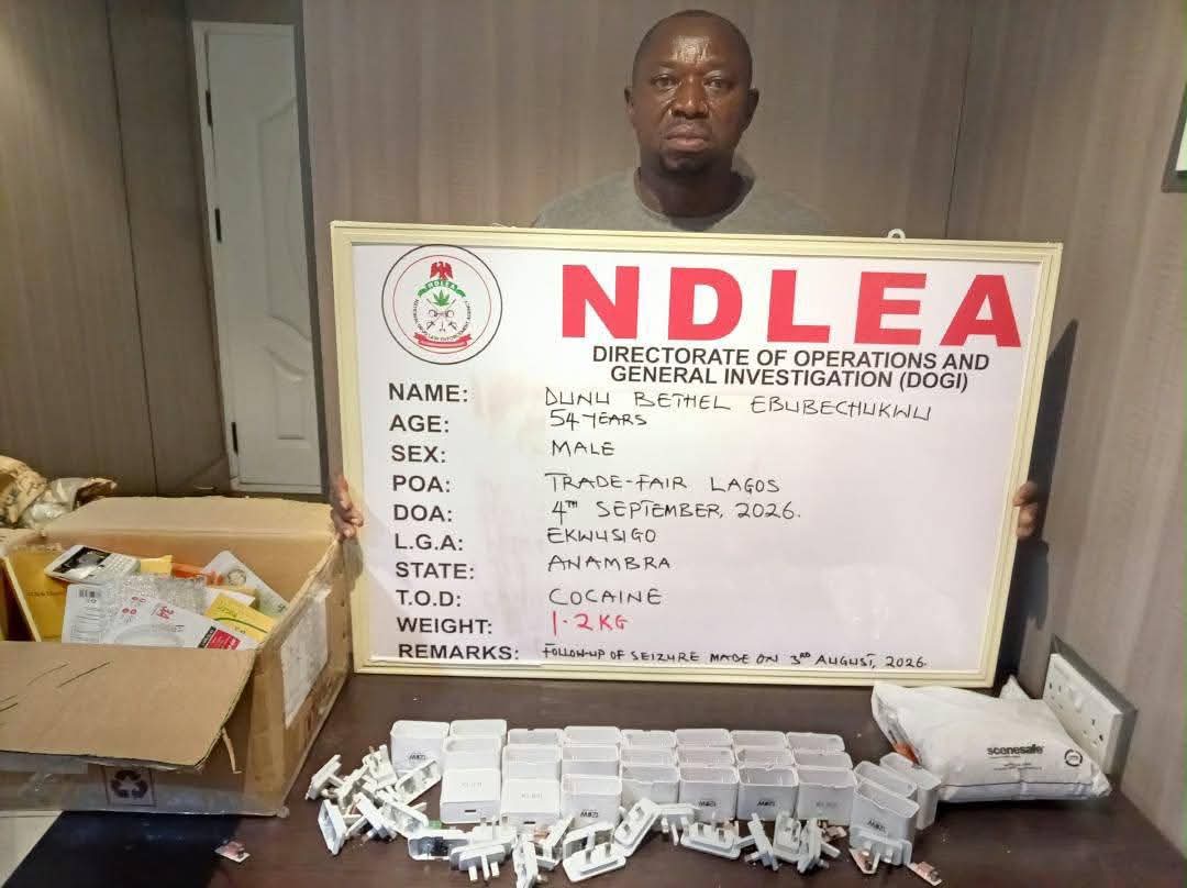 NDLEA arrests ex-convict behind Saudi cocaine shipments, seizes drugs across 9 states