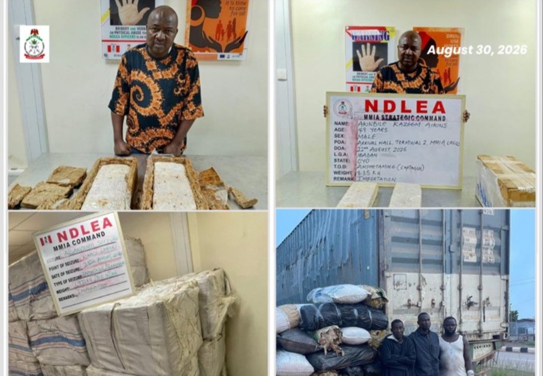 NDLEA Seizes N6.2bn 'Jihadi Drug', Opioids at Lagos Airport, Arrests Suspected Trafficker