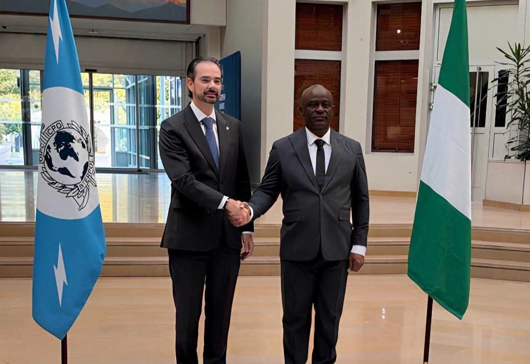 IGP Disu Meets INTERPOL Chief in Lyon, Deepens Nigeria’s Global Police Cooperation