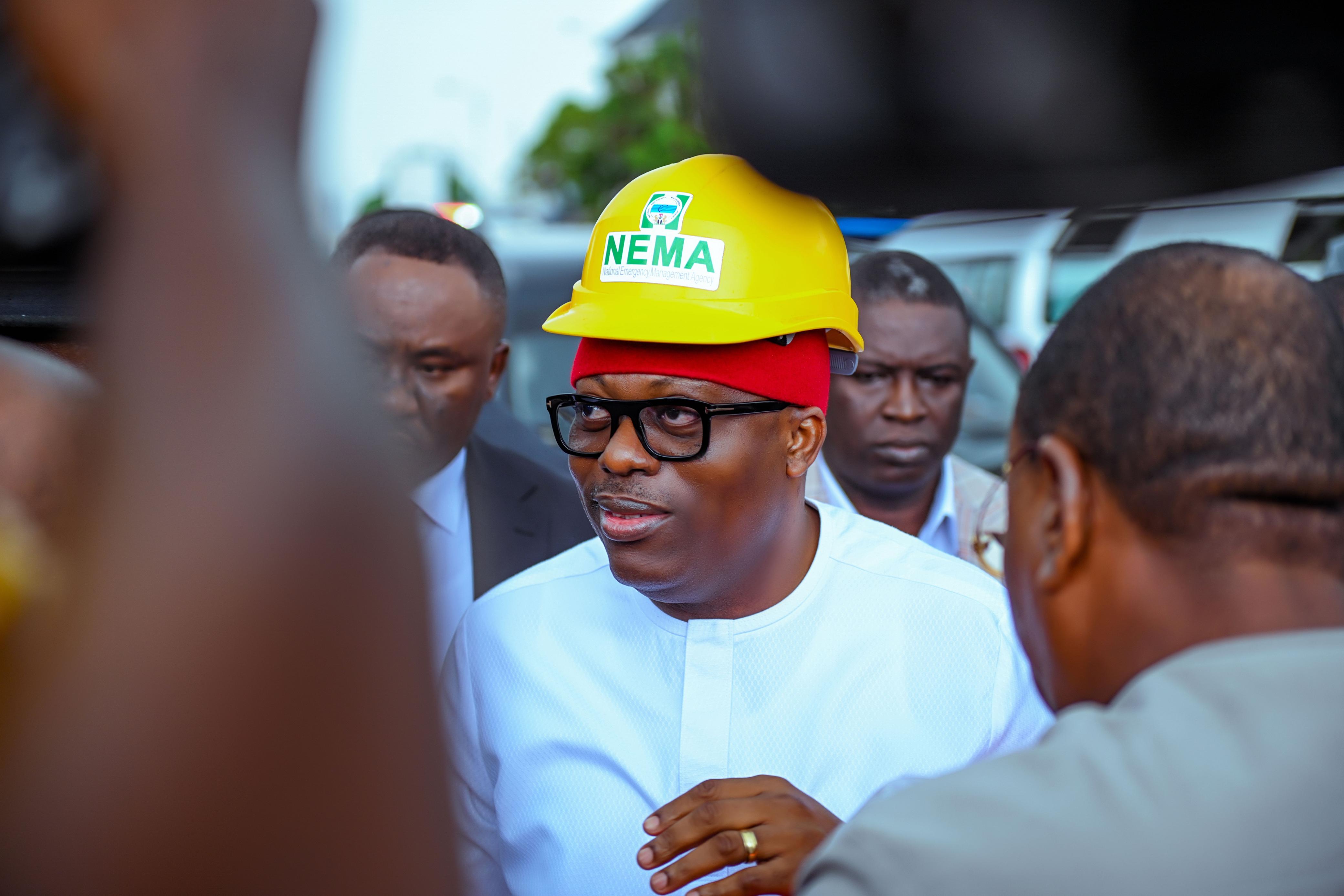 Gov. Fubara Shuts Collapsed Building Site, Promises Full Investigation